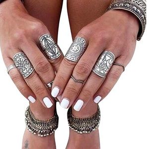 Misscat Silver Rings Vintage